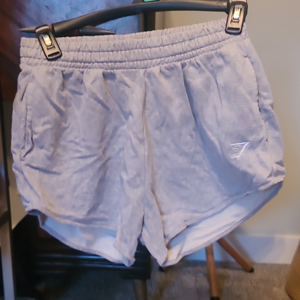 Gymshark Light Gray Athletic Shorts